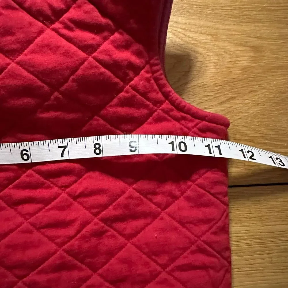 Janie and Jack quilted vest red and pink 2t